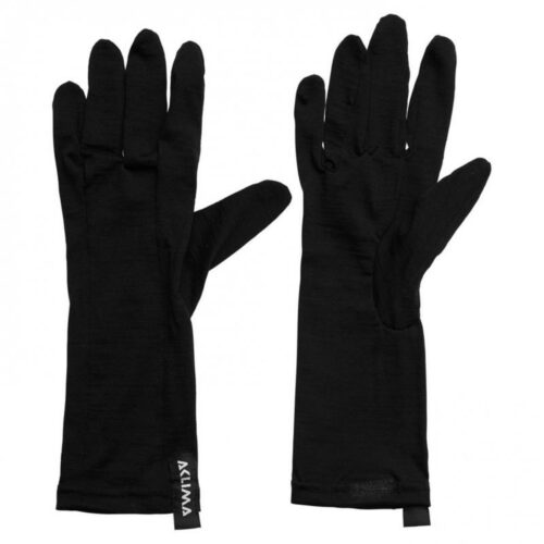 Aclima LightWool Liner gloves Jet Black