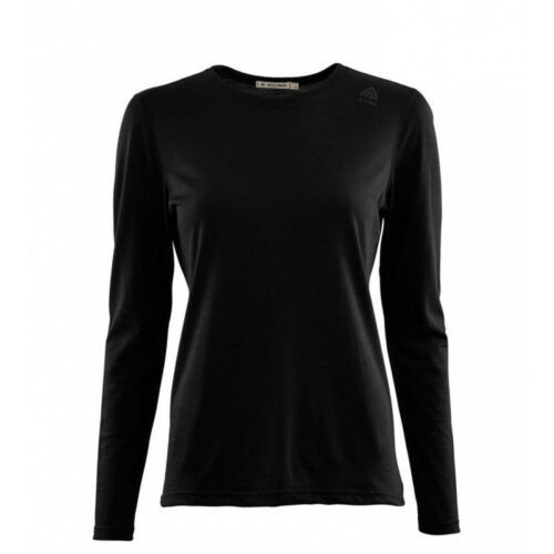 Aclima LightWool Undershirt Long Sleeve W's Jet Black