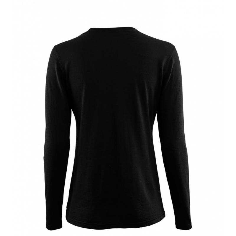 Aclima LightWool Undershirt Long Sleeve W's Jet Black - Bilde 2