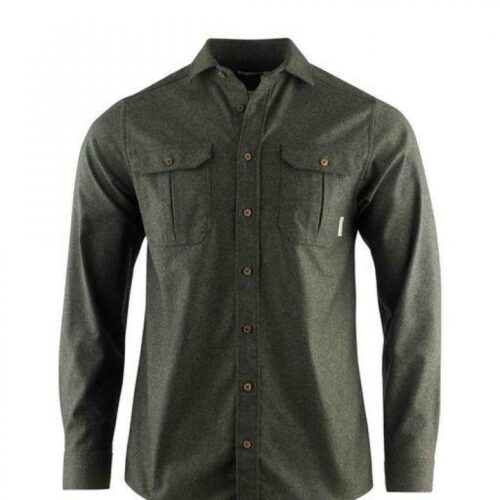 Aclima ReBorn woolshirt M's Check Green Granite