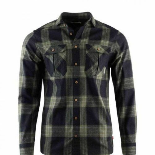 Aclima ReBorn woolshirt M's Dark Grey/Salvia