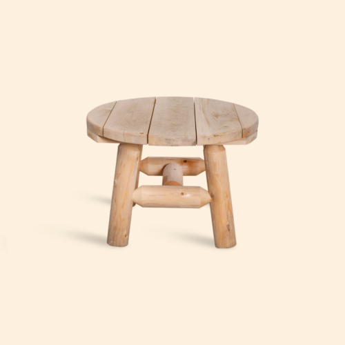 Canadian Outdoor Log Rundt Sidebord