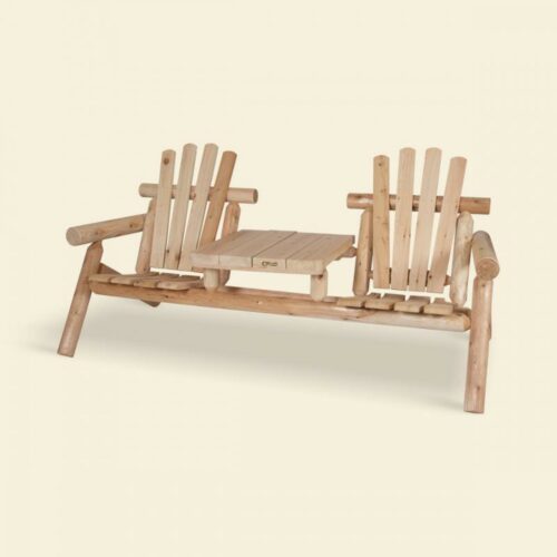 Canadian Outdoor Log Toseter med bord