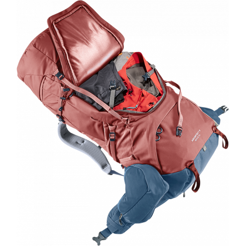 Deuter Aircontact X 60+15 SL Redwood/Ink - Bilde 6
