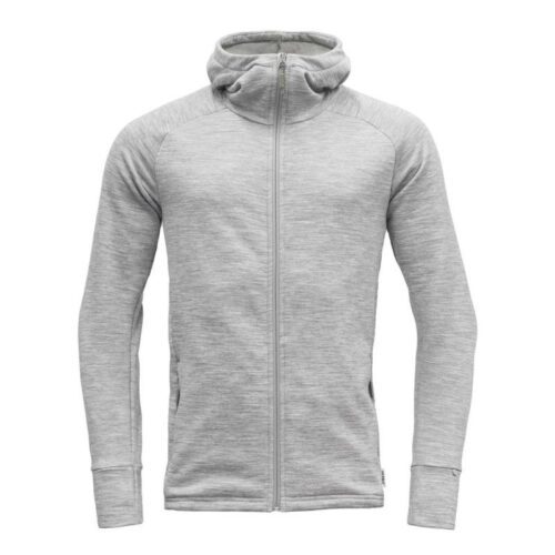 Devold Nibba Merino Jkt Hood M Grey Melange