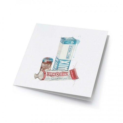 Emmeselle AS Kunstkort "Skismøring"