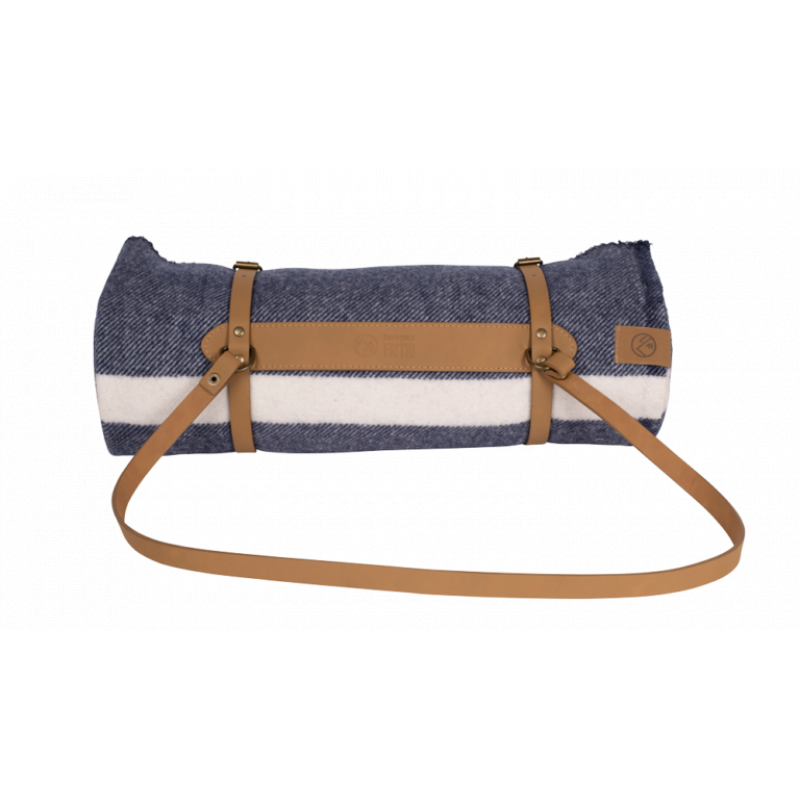 Espegard Kveldsbris ullpledd - blått