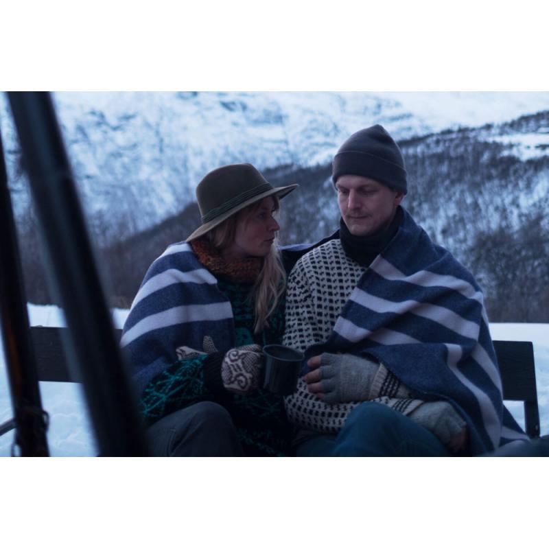 Espegard Kveldsbris ullpledd - blått - Bilde 2