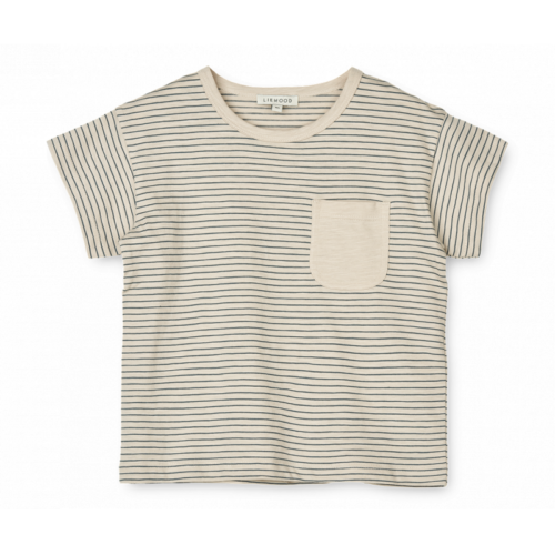 Liewood Dodoma Stripe T-shirt Whale Blue/Sandy