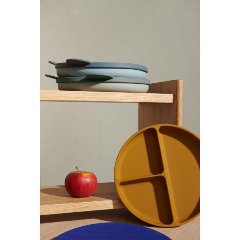 Liewood Frodo Divider Plate w/lid Faune grenn/Dove blue - Bilde 6