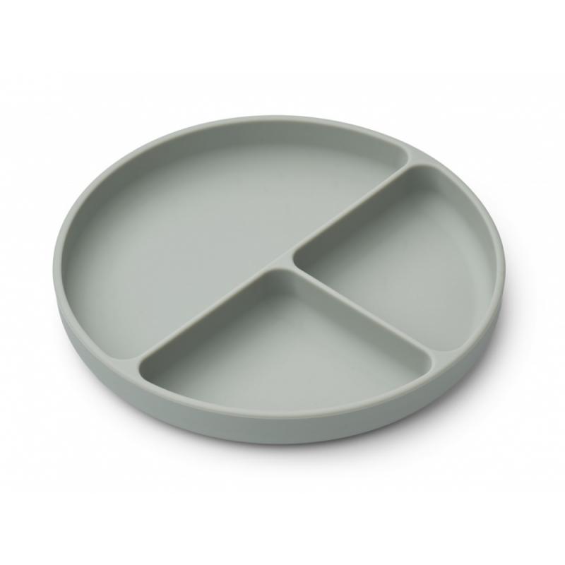 Liewood Frodo Divider Plate w/lid Faune grenn/Dove blue - Bilde 2