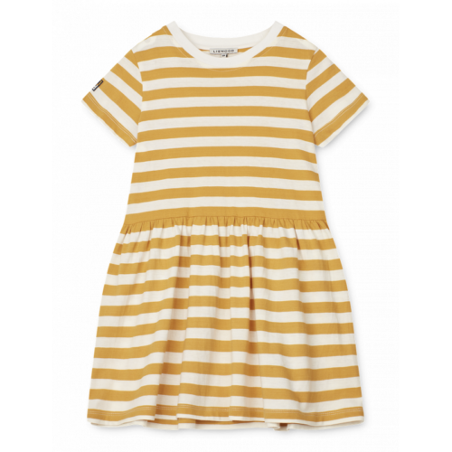 Liewood Lima Stripe Dress White/Yellow Mellow