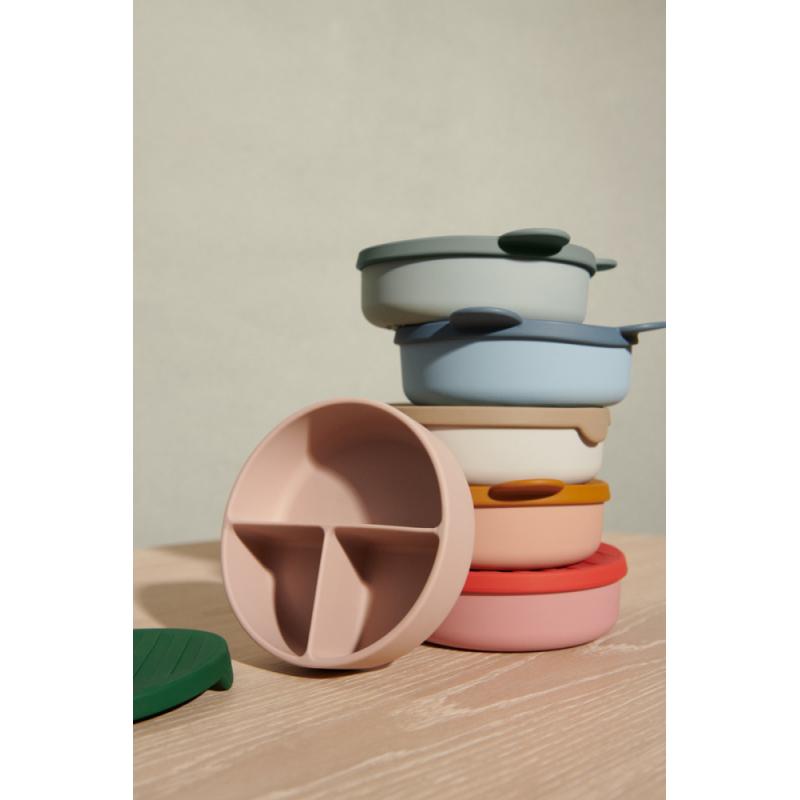 Liewood Rosie Divider Bowl w/lid Faune grenn/Dove blue - Bilde 5