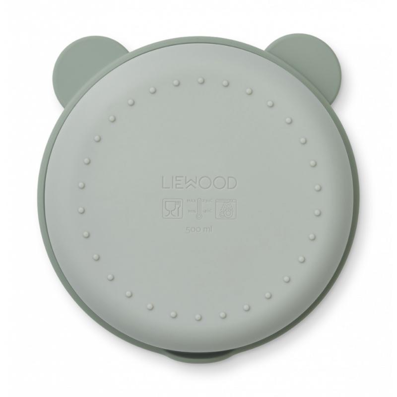 Liewood Rosie Divider Bowl w/lid Faune grenn/Dove blue - Bilde 2