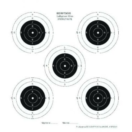 Landrø 1 Skive 10m Bedrift Luftgevær 14x14