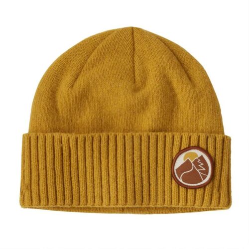 Patagonia Brodeo Beanie Slow Going Patch: Cabin Gold