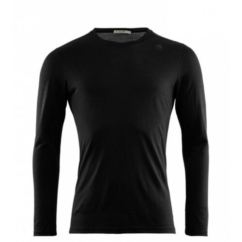 Aclima LightWool undershirt long sleeve M's Jet Black