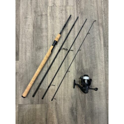 Lawson Explorer fiskesett G4 Haspel 8' 3-15g 4-delt fiskestang med Baitwinder BW3 1000 FD 0,25mm Sene