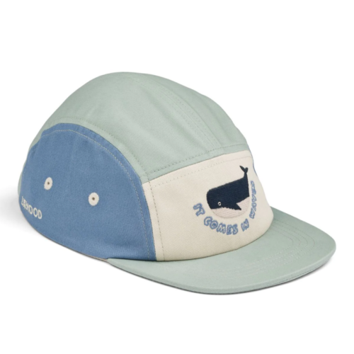 Liewood Rory Printed Cap Ice blue mix