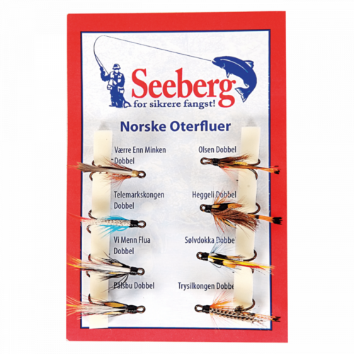 SEEBERG Norske Oterfluer 8 Assortiment
