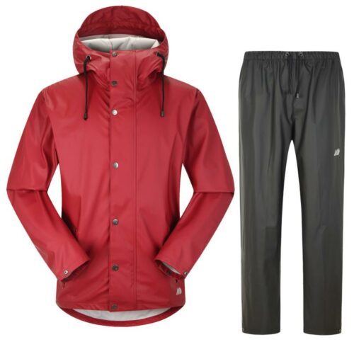 Skogstad Buholmen PU Regnsett Wine Red Unisex