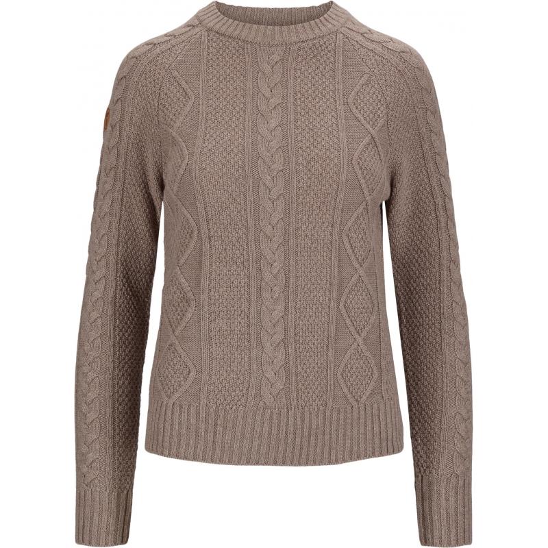Tufte W Robin Cable Sweater Stucco Melange 4253 Friluftsbua 1