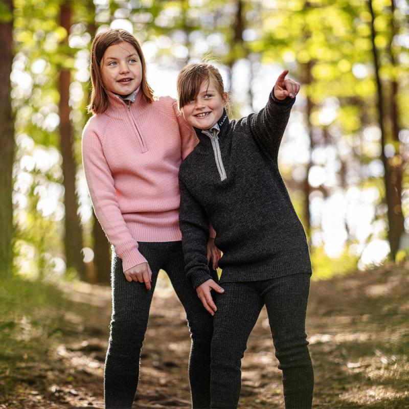 Ulvang Rav Kids Ullbukse Charcoal Melange - Bilde 2