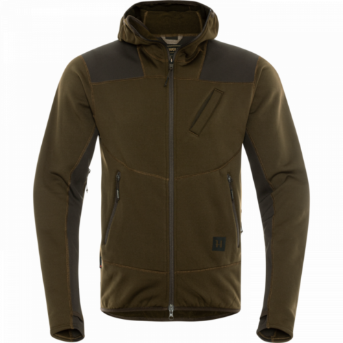 HÄRKILA Deer Stalker fleece hoodie Willow Green/Shadow Brown